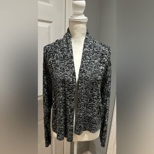 ALFANI Black & White Classic Cardigan